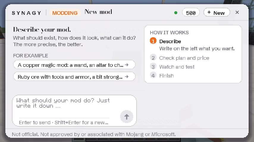 Describing a mod in plain words